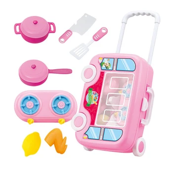 1 Set Cooking Pretend Toy Set Children Tableware Trolley Case Kitchen Simulation Mini Role Play Toys Accessories Pink)
1 Set Cooking Pretend Toy Set Children Tableware Trolley Case Kitchen Simulation Mini Role Play Toys Accessories Pink)