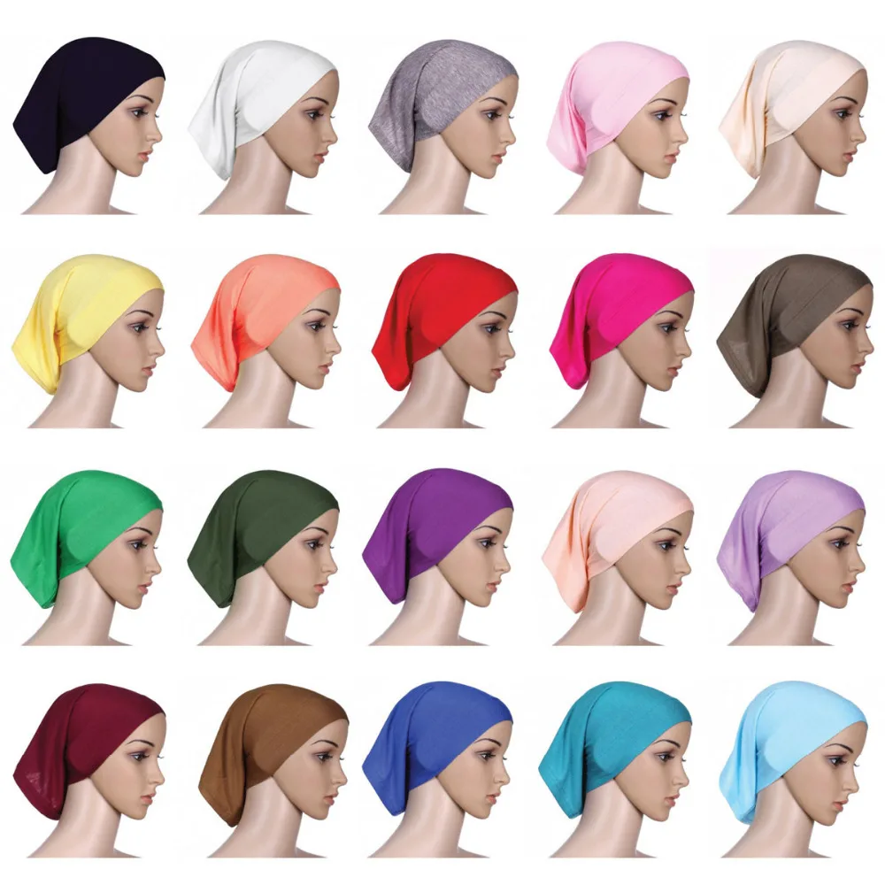 12PCS Muslim Women Head Scarf Cotton Underscarf Stretch Hijab Cover Headwrap Cap Shawl Islam Scarf Inner Bonnet Random Color
12PCS Muslim Women Head Scarf Cotton Underscarf Stretch Hijab Cover Headwrap Cap Shawl Islam Scarf Inner Bonnet Random Color