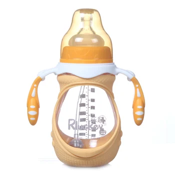 LCLL-Rluckey A New Baby Soft Silicone Nipple Bottle BPA Free Glass Bottle 240ml Infant Wide Mouth Bottle Milk Water Feeding Bo
LCLL-Rluckey A New Baby Soft Silicone Nipple Bottle BPA Free Glass Bottle 240ml Infant Wide Mouth Bottle Milk Water Feeding Bo