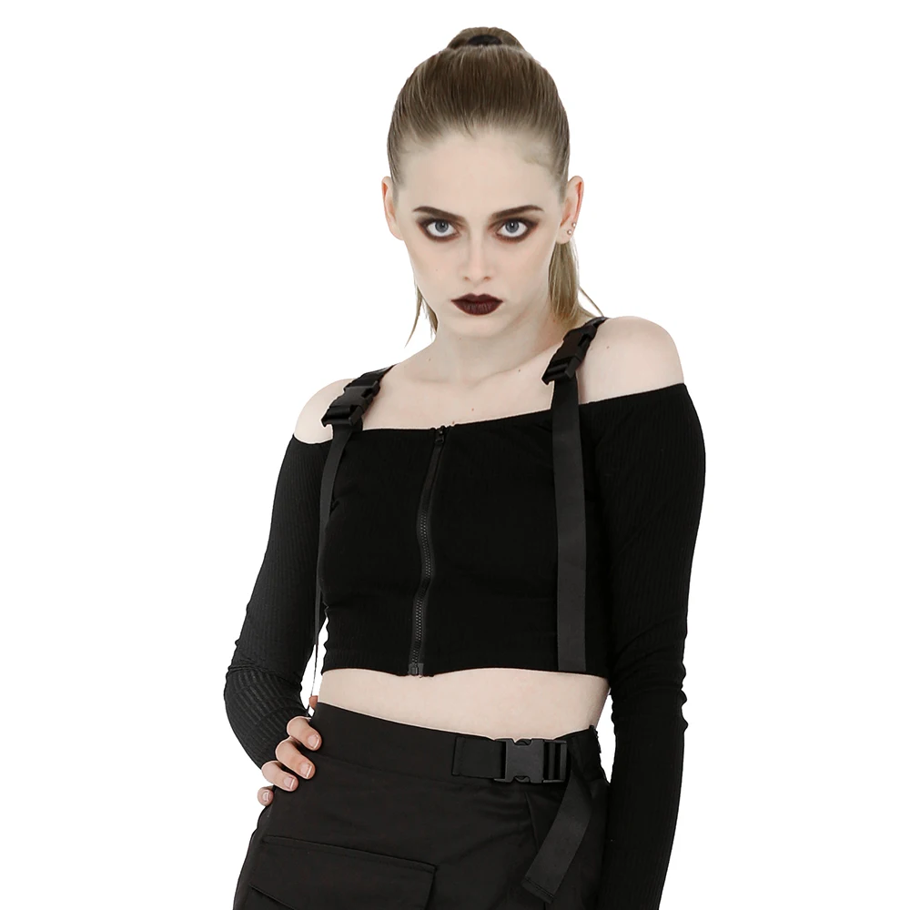 New Sexy Shoulder Off Women Slip Tops Black Long Sleeve Dew Belly T Shirt Spring and Fall Clothes
New Sexy Shoulder Off Women Slip Tops Black Long Sleeve Dew Belly T Shirt Spring and Fall Clothes