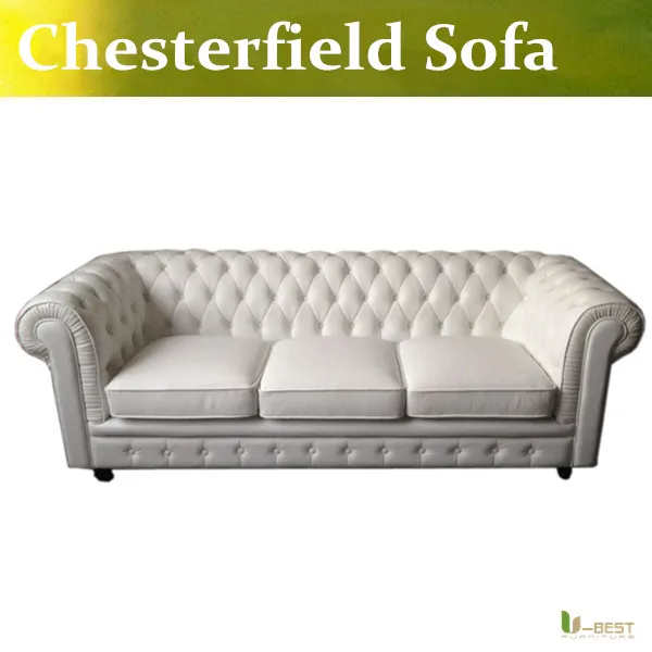 Image U BEST Chesterfield  Sofa Couch   Red Leather Stud  3 seater chesterfield,Country Style living room sofa