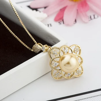Sterling Silver Necklace Pendant Natural Pearl Jewelry for Women 18K Gold Plated Clover Pearl Pendant
Sterling Silver Necklace Pendant Natural Pearl Jewelry for Women 18K Gold Plated Clover Pearl Pendant