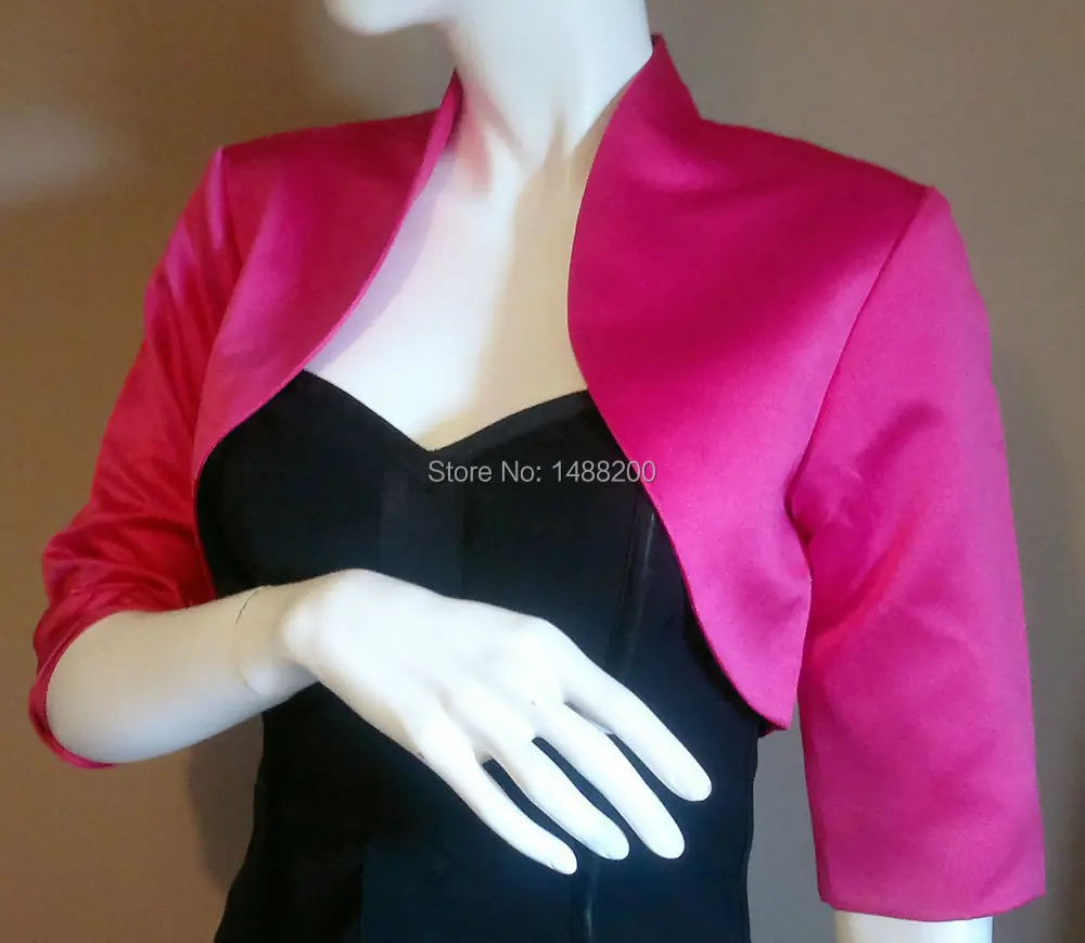 Custom Made 2019 New Rose Red Satin Wedding Bolero/Shrug/Bride Jacket/Stole/Shawl/Wrap/Tippet 3/4 Sleeves Lined Mingli Tengda
Custom Made 2019 New Rose Red Satin Wedding Bolero/Shrug/Bride Jacket/Stole/Shawl/Wrap/Tippet 3/4 Sleeves Lined Mingli Tengda