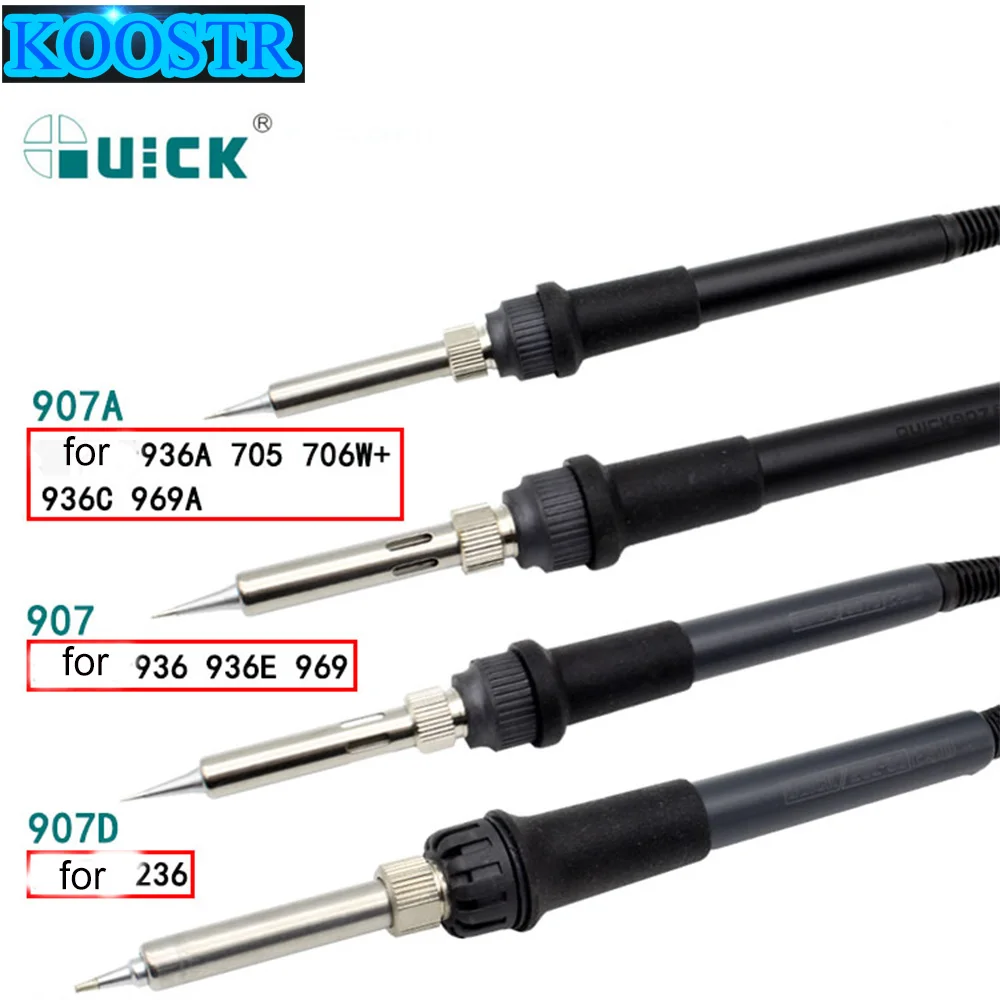 Quick Electric iron Soldering Stations handle for Quick 936 936E 969 936A 969A 705 706 236 203 203H 204H TS1100A TS1200A
Quick Electric iron Soldering Stations handle for Quick 936 936E 969 936A 969A 705 706 236 203 203H 204H TS1100A TS1200A