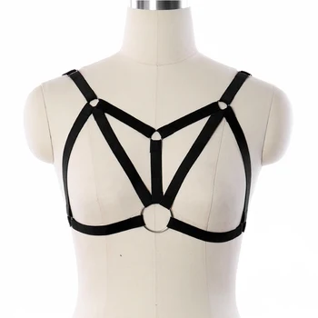Women Cage bra Harness Punk Gothic Belts Top Halter Bra Elastic Straps Bondage Harness Lingerie Costume
Women Cage bra Harness Punk Gothic Belts Top Halter Bra Elastic Straps Bondage Harness Lingerie Costume