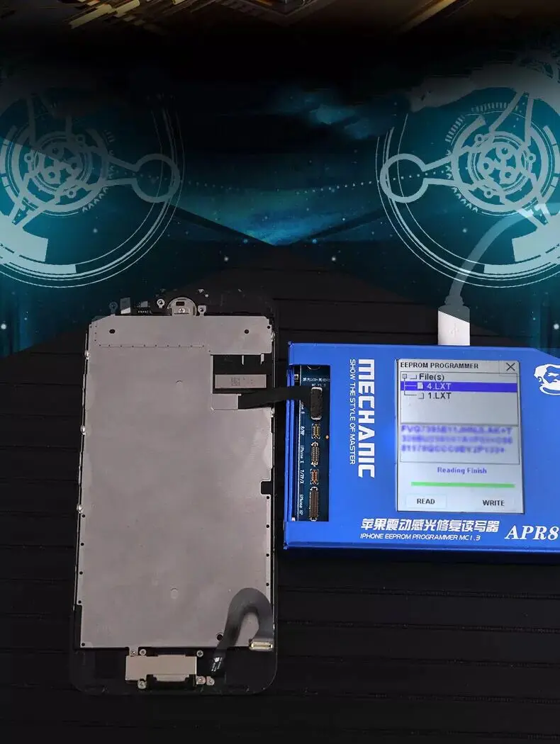 For MECHANIC LCD Photoreceptor repair programmer For Iphone 7G/7P/8G/8P/X APR8 Vibration code read-write modification English
For MECHANIC LCD Photoreceptor repair programmer For Iphone 7G/7P/8G/8P/X APR8 Vibration code read-write modification English