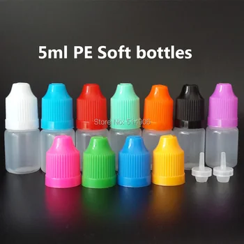 Needle bottle 5ml PE Plastic Dropper Bottles with Childproof Caps & long fine Tips for E juice, Empty E liquid Bottle, 1000pcs
Needle bottle 5ml PE Plastic Dropper Bottles with Childproof Caps & long fine Tips for E juice, Empty E liquid Bottle, 1000pcs