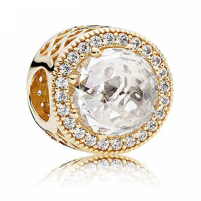 Authentic 925 Sterling Silver Bead Charm Gold Color Openwork Radiant Hearts With Crystal Beads Fit Pandora Bracelet DIY Jewelry
Authentic 925 Sterling Silver Bead Charm Gold Color Openwork Radiant Hearts With Crystal Beads Fit Pandora Bracelet DIY Jewelry