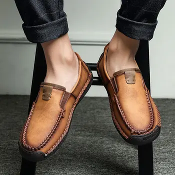 BVNOBET Big Size Brand Designer Men Leather Boat Shoes Slip On Leather Loafers Mens Moccasins Shoes Tenis Deportivos Para Hombre
BVNOBET Big Size Brand Designer Men Leather Boat Shoes Slip On Leather Loafers Mens Moccasins Shoes Tenis Deportivos Para Hombre