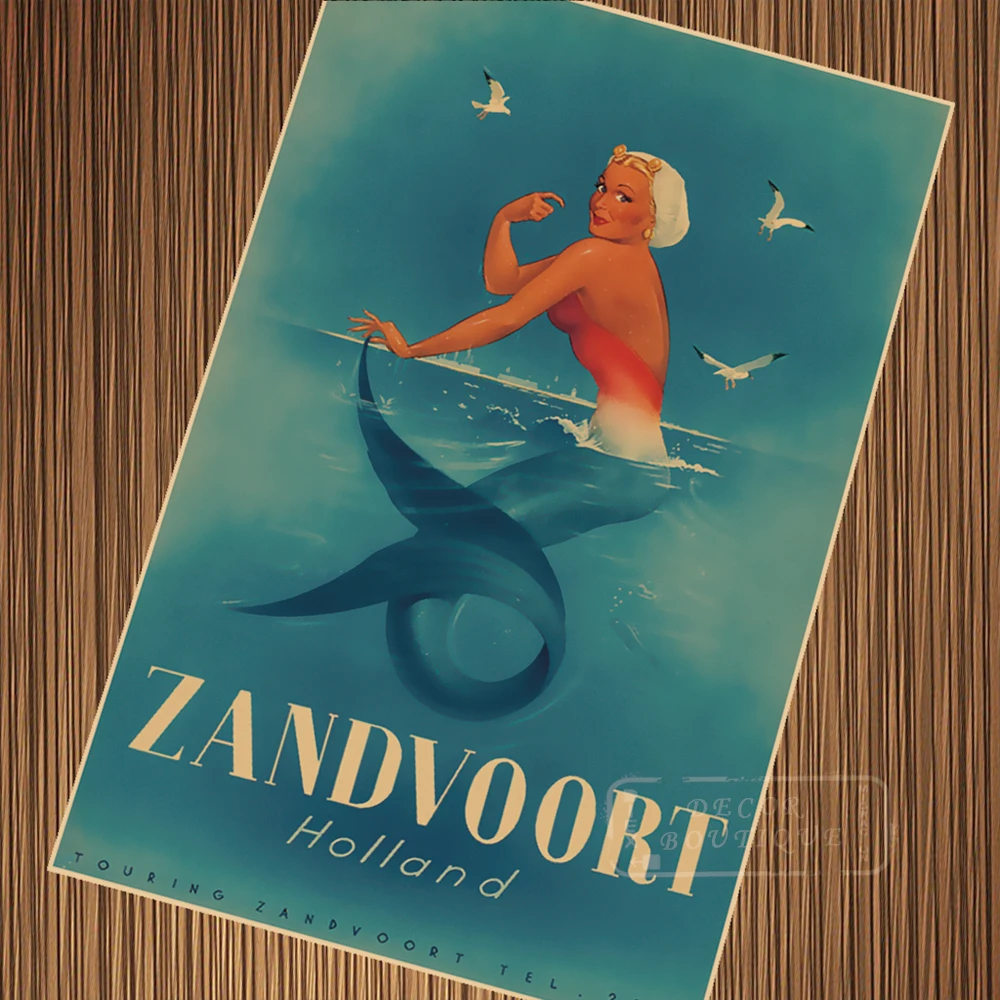 Zandvoort Holland Mermaid Netherlands Dutch Travel Tour Retro Vintage Poster Canvas DIY Wall Paper Posters Home Decor Gift
Zandvoort Holland Mermaid Netherlands Dutch Travel Tour Retro Vintage Poster Canvas DIY Wall Paper Posters Home Decor Gift