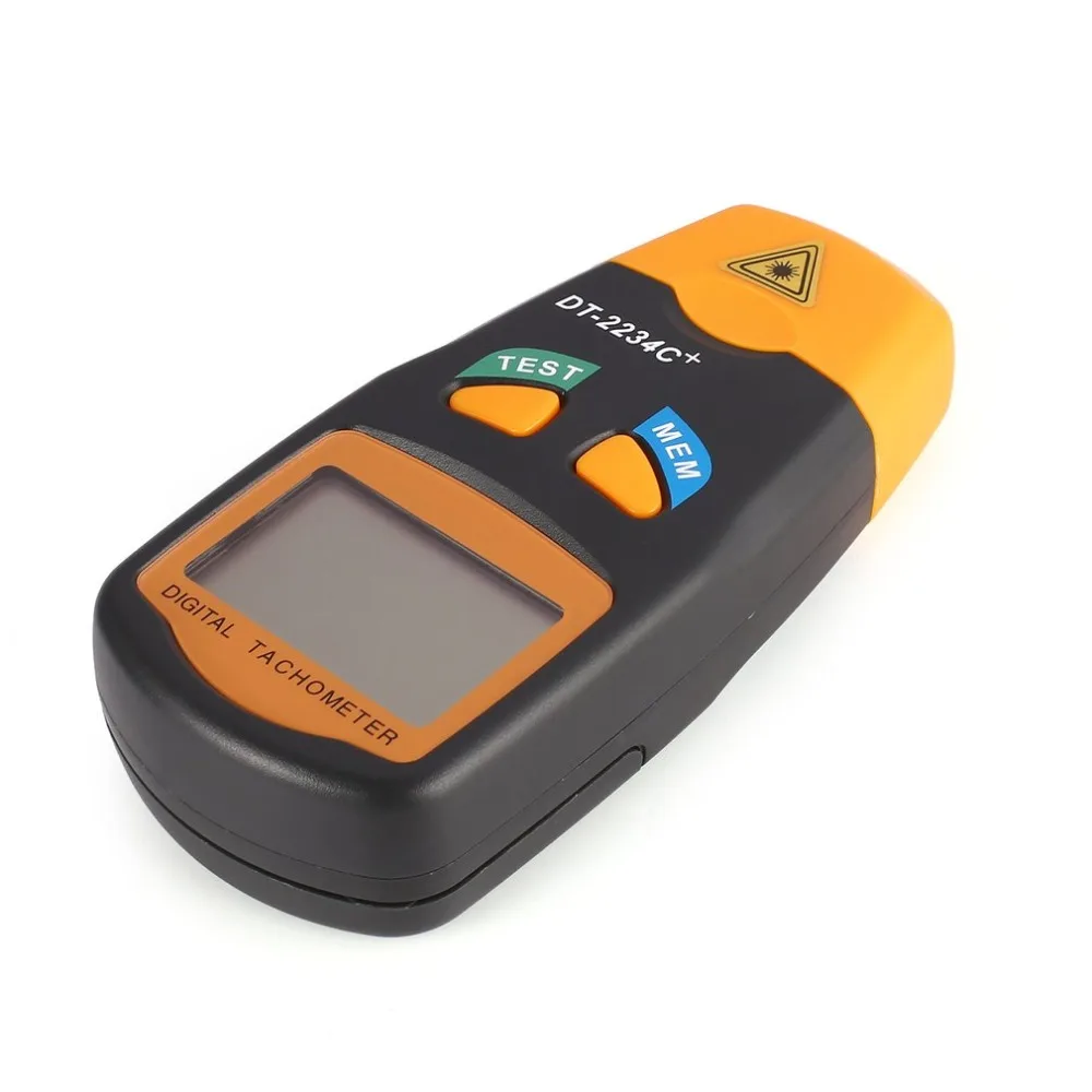 DT2234C+ Handheld LCD Digital Mini Non-contact Laser Photo Tachometer RPM Speed Measurement Meter Speedometer 2.5~99999RPM
DT2234C+ Handheld LCD Digital Mini Non-contact Laser Photo Tachometer RPM Speed Measurement Meter Speedometer 2.5~99999RPM