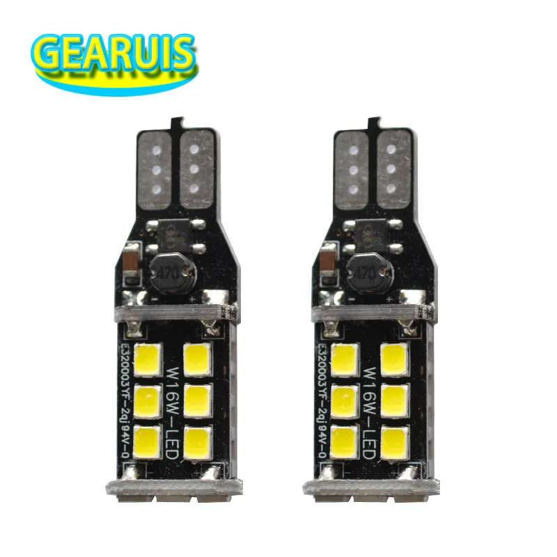 100pcs High power T15 Canbus 15 SMD 2835 LED W16W no error Non polar reverse backup parking light White Red Yellow 12V to 16V
100pcs High power T15 Canbus 15 SMD 2835 LED W16W no error Non polar reverse backup parking light White Red Yellow 12V to 16V