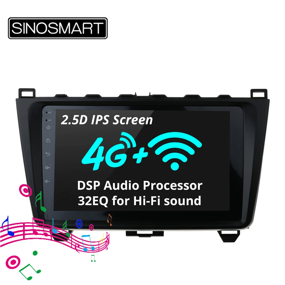 SINOSMART Support BOSE Audio System 4G SIM Card IPS/QLED screen 2G/4G Car GPS Navigation Player for Mazda 6 Android 8.1 2008-12
SINOSMART Support BOSE Audio System 4G SIM Card IPS/QLED screen 2G/4G Car GPS Navigation Player for Mazda 6 Android 8.1 2008-12