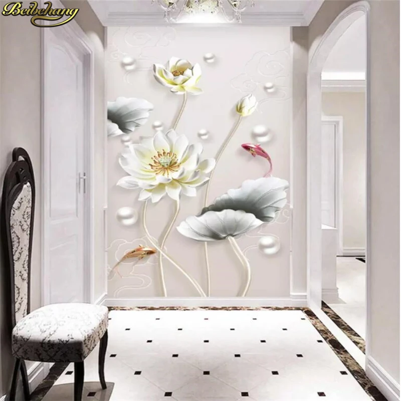 beibehang custom Embossed lotus Wall paper Murals Wall Decorations wallpapers for living room Modern aisle Wall Painting badroom
beibehang custom Embossed lotus Wall paper Murals Wall Decorations wallpapers for living room Modern aisle Wall Painting badroom