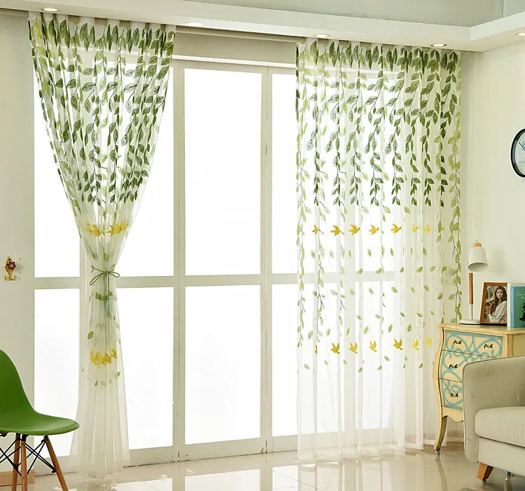 Pastoral style Embroidered Pleated Drapes Voile curtain Window decoration Translucidus tulle curtains for living room
Pastoral style Embroidered Pleated Drapes Voile curtain Window decoration Translucidus tulle curtains for living room
