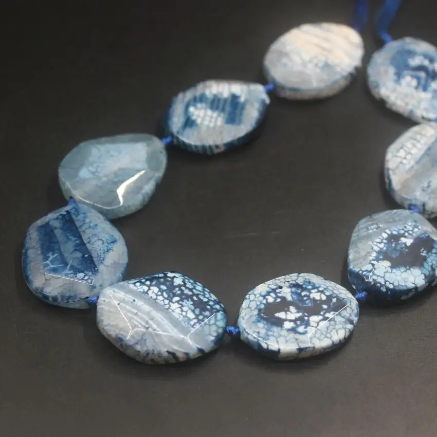 Approx9PCS/strand Faceted Blue Dragon Veins Agates Druzy Cut Slab Nugget Beads,Natural Gems Stone Slice Pendants Jewelry
Approx9PCS/strand Faceted Blue Dragon Veins Agates Druzy Cut Slab Nugget Beads,Natural Gems Stone Slice Pendants Jewelry