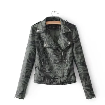 Autumn Nice Winter Women Zipper Pu Leather Jacket Female Women Winter Jackets Lady Camouflage Jacket Womens Outwear Coats
Autumn Nice Winter Women Zipper Pu Leather Jacket Female Women Winter Jackets Lady Camouflage Jacket Womens Outwear Coats