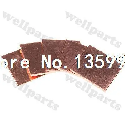 5pcs Laptop GPU CPU Heatsink Copper Shim 25mmx25mmx1.5mm