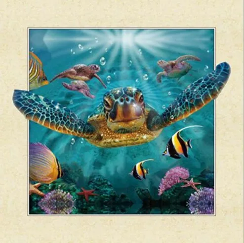 CAMMITEVER 5D DIY Diamond Embroidery Sea Animal Color Sea Turtle Diamond Painting Cross Stitch Round Drill Mosaic Decoration
CAMMITEVER 5D DIY Diamond Embroidery Sea Animal Color Sea Turtle Diamond Painting Cross Stitch Round Drill Mosaic Decoration