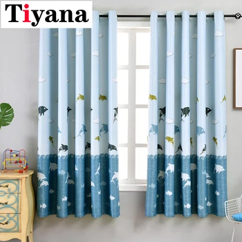 Cartoon Blue Dolphin Curtains For Kids Living Room Study Room Blackout Curtains Baby Boys Girls Bedroom Drapes PC27Y
Cartoon Blue Dolphin Curtains For Kids Living Room Study Room Blackout Curtains Baby Boys Girls Bedroom Drapes PC27Y