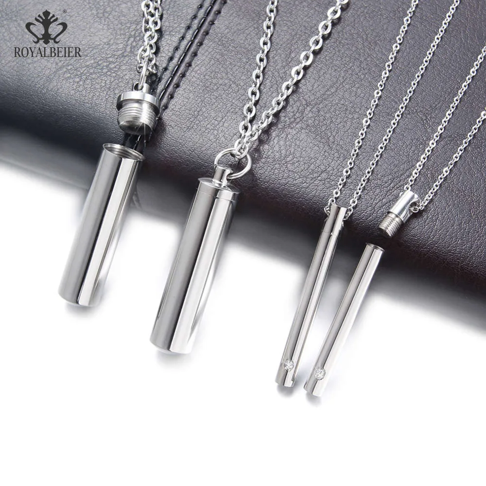 RoyalBeier Chain Necklace Stainless Steel Oil Diffuser Locket Couple Pendant Necklace Perfume Bottle Silver Jewelry Wholesale
RoyalBeier Chain Necklace Stainless Steel Oil Diffuser Locket Couple Pendant Necklace Perfume Bottle Silver Jewelry Wholesale