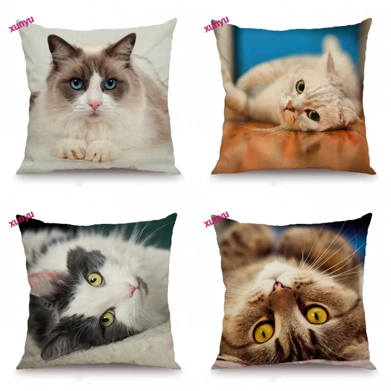 XUNYU Fun Cat Cushion Cover Cute Animal Pillowcase Kids Room Decorative Throw Pillow Cover for Sofa Bedroom 45x45cm BT035
XUNYU Fun Cat Cushion Cover Cute Animal Pillowcase Kids Room Decorative Throw Pillow Cover for Sofa Bedroom 45x45cm BT035