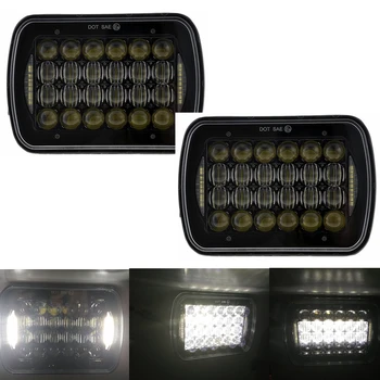 New Square 7x6" LED Headlights H4 Light For Jeep Wrangler YJ Cherokee Comanche 5x7" Auto DRL headlamp 5x7 Inch truck headlight
New Square 7x6" LED Headlights H4 Light For Jeep Wrangler YJ Cherokee Comanche 5x7" Auto DRL headlamp 5x7 Inch truck headlight