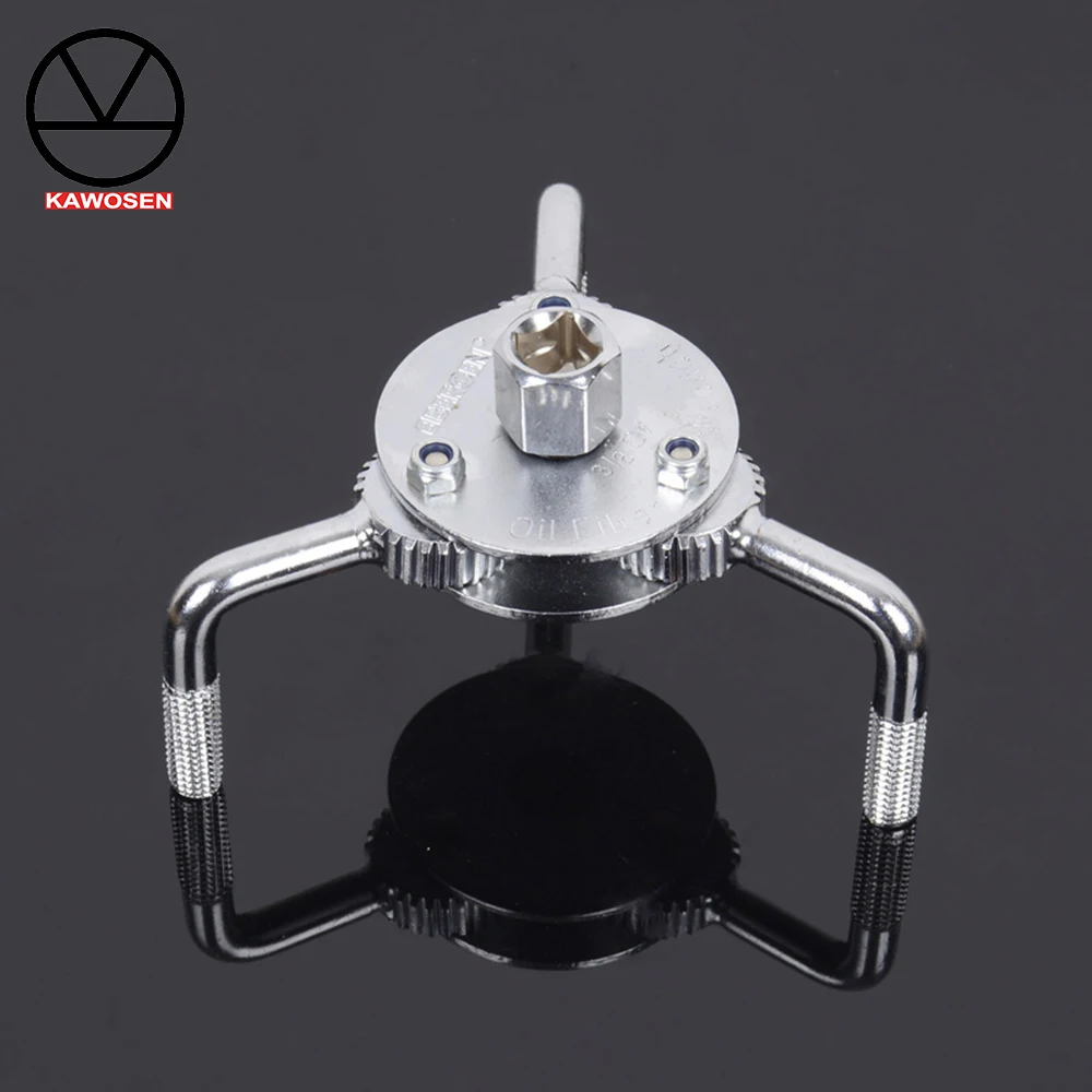 KAWOSEN 3-Jaw Design Two Way Handy Auto-Adjustable Oil Filter Wrench Remover Tool 3/8" Square Drive Socket 1/2" Adaptor OFRT01
KAWOSEN 3-Jaw Design Two Way Handy Auto-Adjustable Oil Filter Wrench Remover Tool 3/8" Square Drive Socket 1/2" Adaptor OFRT01