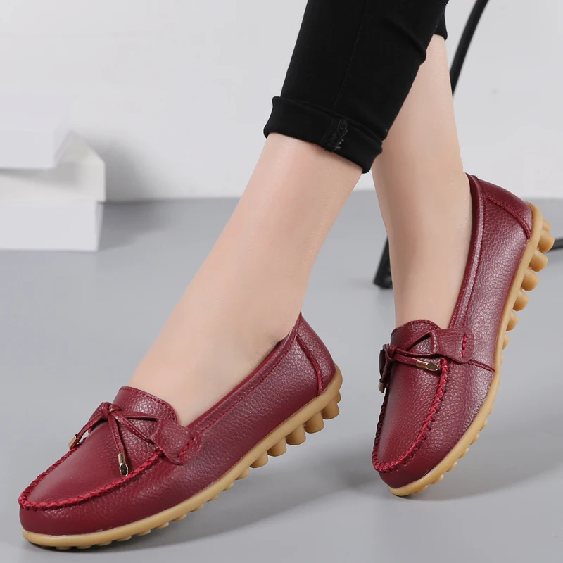 Autumn Shallow Casual Women Flats Slip On Ladies Moccasins Loafers Women Shoes Comfort Genuine Leather Big Size 11.5 Shoes KVT22
Autumn Shallow Casual Women Flats Slip On Ladies Moccasins Loafers Women Shoes Comfort Genuine Leather Big Size 11.5 Shoes KVT22