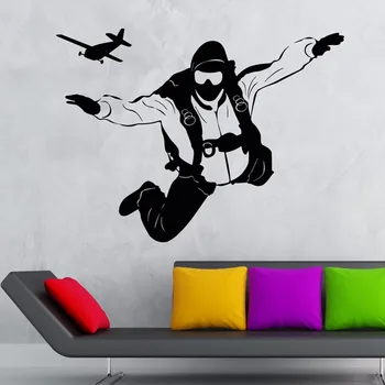 Sky Diving Sport Wall Art Decor - Boy's Bedroom Wall Decal Decoration , Kid's Wall Sticker - Skydiving Mural , Wallpaper
Sky Diving Sport Wall Art Decor - Boy's Bedroom Wall Decal Decoration , Kid's Wall Sticker - Skydiving Mural , Wallpaper