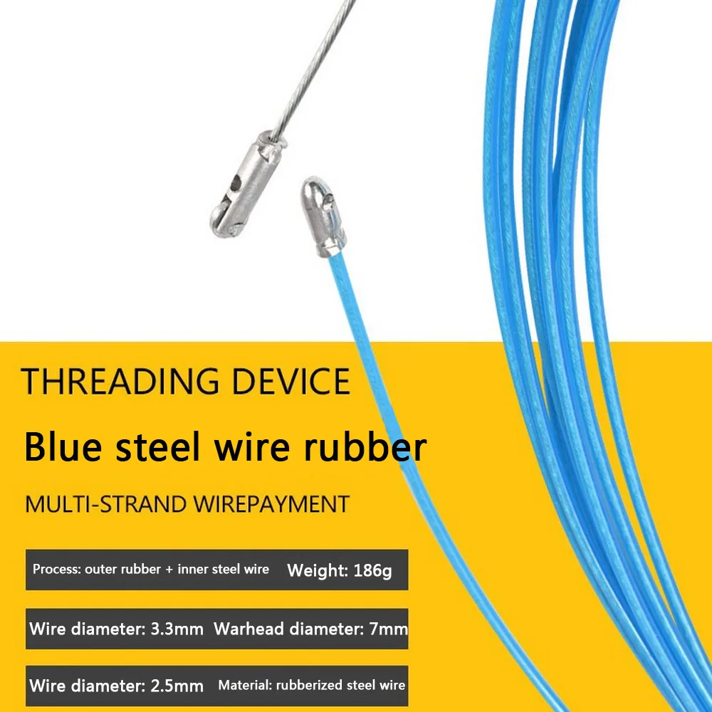 Electric Cable Pullers Push Durable Guide Device Fiberglass Duct Snake Fish Tape Wire Tool Threading Device 5-50M
Electric Cable Pullers Push Durable Guide Device Fiberglass Duct Snake Fish Tape Wire Tool Threading Device 5-50M