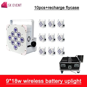 10pcs/lot + flycase Wedding Dj Setup 9pcs*18W 6IN1 RGBAW UV Battery Powered Wireless LED Flat Par Light Slim Par Can Uplight
10pcs/lot + flycase Wedding Dj Setup 9pcs*18W 6IN1 RGBAW UV Battery Powered Wireless LED Flat Par Light Slim Par Can Uplight