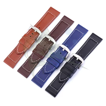 Plain Weave Leather Watchband 4 Colors Stainless Steel Pin Buckle Cow Leather Wristwatch band Watch Strap 18mm 20mm 22mm
Plain Weave Leather Watchband 4 Colors Stainless Steel Pin Buckle Cow Leather Wristwatch band Watch Strap 18mm 20mm 22mm