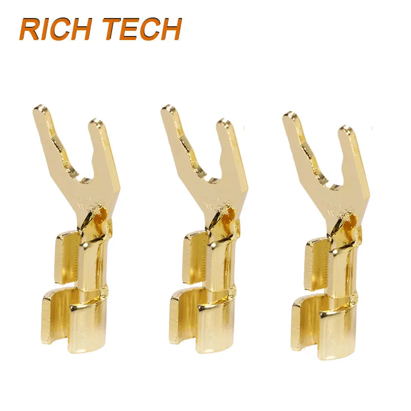 2pcs/lot Speaker Banana Spade Plug Jack 24K Gold Plated Solderless Y Fork Wire Connector New Arrival Wholesale
2pcs/lot Speaker Banana Spade Plug Jack 24K Gold Plated Solderless Y Fork Wire Connector New Arrival Wholesale