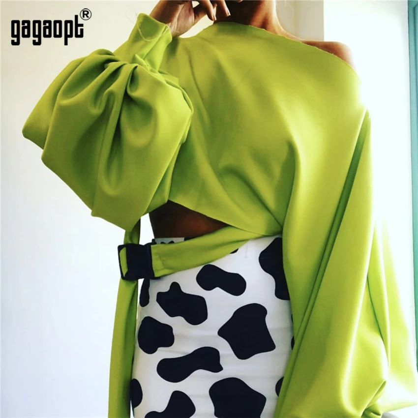 Gagaopt 3 Colors High Street Women T Shirt 2018 Autumn Solid Color Lantern Long Sleeve Loose Tops Casual Crop Tops Blusas
Gagaopt 3 Colors High Street Women T Shirt 2018 Autumn Solid Color Lantern Long Sleeve Loose Tops Casual Crop Tops Blusas