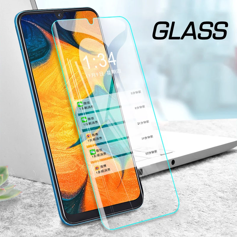 

2PCS 9H Tempered Glass Screen Protectors on For Samsung Galaxy A7 2018 A50 A60 A70 A10 A20 A30 M10 M20 M30 Glass Protective Film