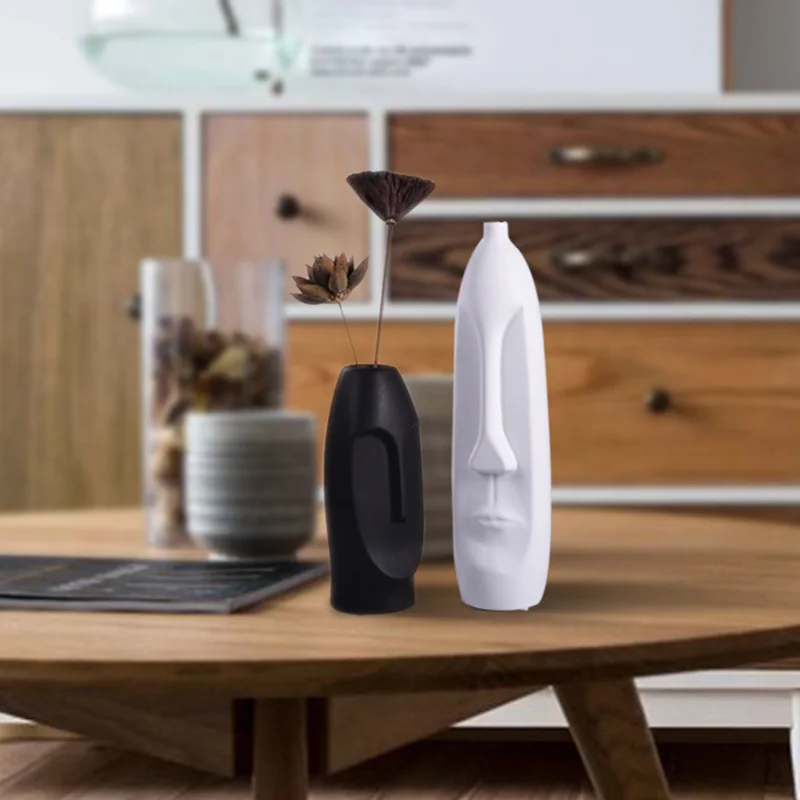 2019 Newes tModern creative ceramic vase decoration indoor home decoration For Black-and-white head
2019 Newes tModern creative ceramic vase decoration indoor home decoration For Black-and-white head