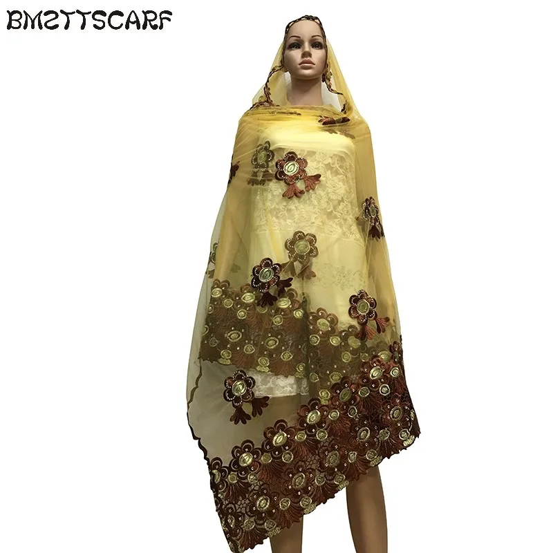 New african women scarf embroidered muslim women heasscarf net scarf match cotton scarf big scarf for shawls wraps BM609
New african women scarf embroidered muslim women heasscarf net scarf match cotton scarf big scarf for shawls wraps BM609
