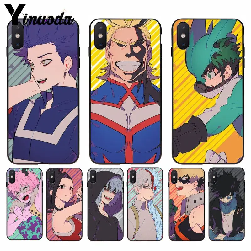 Yinuoda my hero academia Black TPU Soft Rubber Phone Case Cover for iPhone 8 7 6 6S Plus 5 5S SE XR X XS MAX Coque Shell
Yinuoda my hero academia Black TPU Soft Rubber Phone Case Cover for iPhone 8 7 6 6S Plus 5 5S SE XR X XS MAX Coque Shell