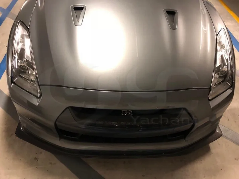 2008-2010 Nissan R35 GTR CBA KANSAI Type 2 Style Front Lip without Air Duct CF (101)