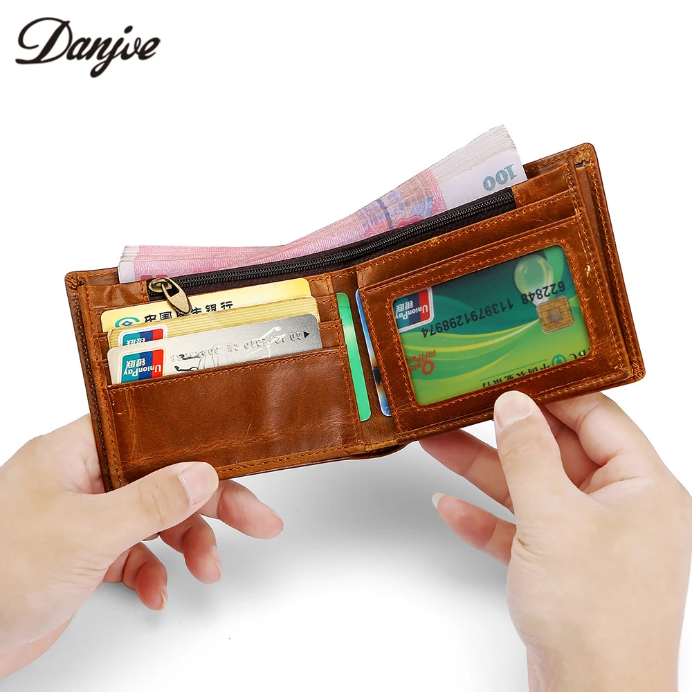 DANJUE Men Wallet 100% Genuine Leather Card Wallet Male Retro Style Money Bag Short Cowskin Coin Pocket Gentleman Rfid Blocking
DANJUE Men Wallet 100% Genuine Leather Card Wallet Male Retro Style Money Bag Short Cowskin Coin Pocket Gentleman Rfid Blocking
