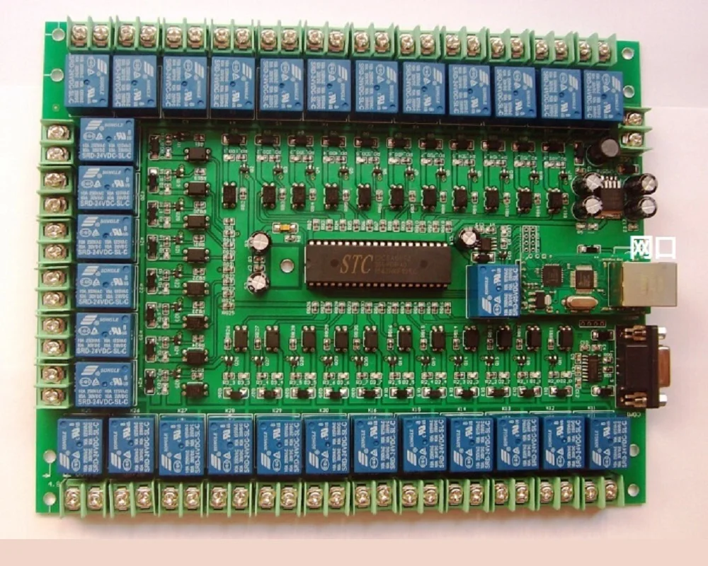 30 channel relay, programmable control panel, industrial control panel, smart home network, serial port control.
30 channel relay, programmable control panel, industrial control panel, smart home network, serial port control.