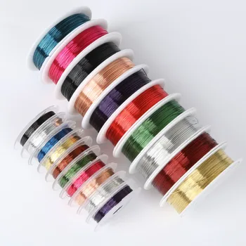 0.3mm 0.4mm Colorful Copper Wire Alloy Cord Beading Wire DIY Craft Making Jewelry Cord String Accessories
0.3mm 0.4mm Colorful Copper Wire Alloy Cord Beading Wire DIY Craft Making Jewelry Cord String Accessories