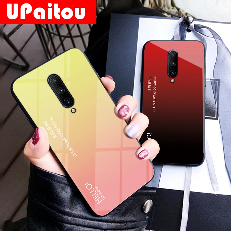 UPaitou Tempered Glass Case for Oneplus 1+ 5 5T 6 6T 7 Pro Soft TPU Edge Luxury Gradient Glass Cover Case For Oneplus 7 Pro Case
UPaitou Tempered Glass Case for Oneplus 1+ 5 5T 6 6T 7 Pro Soft TPU Edge Luxury Gradient Glass Cover Case For Oneplus 7 Pro Case