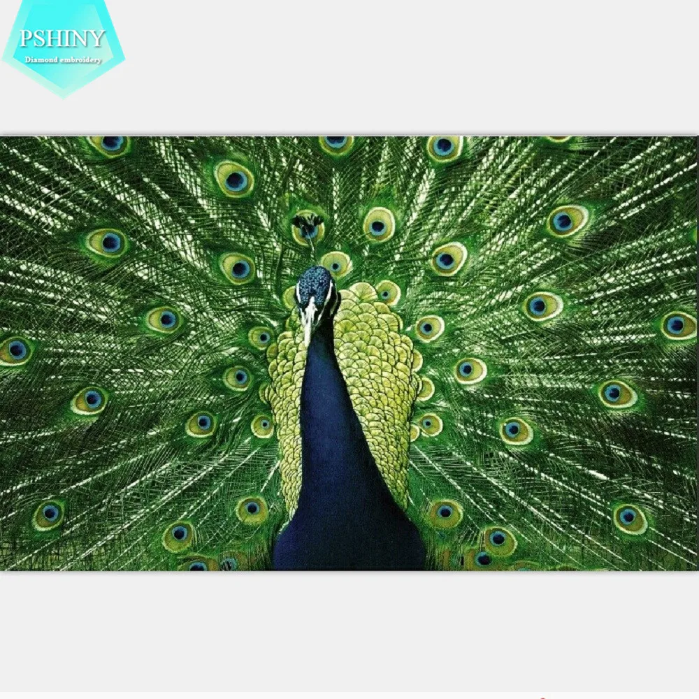 PSHINY 5D DIY Diamond embroidery Green peacocks pictures home decor Full Mosaic kit round Rhinestone Painting animals needlework
PSHINY 5D DIY Diamond embroidery Green peacocks pictures home decor Full Mosaic kit round Rhinestone Painting animals needlework