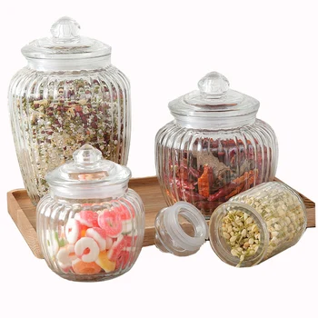 Kitchen Glass Sealed Jars Lid Storage Bottle Food Candy Storage Tea Container Caning Sealing Mason Jars Household Storage Tool
Kitchen Glass Sealed Jars Lid Storage Bottle Food Candy Storage Tea Container Caning Sealing Mason Jars Household Storage Tool