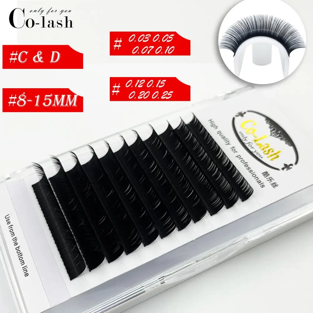 Colash 1 pc 0.03-0.25mm C/D Curl Mink Eyelash Extension Thin and Soft Material 3d Voluming Lashes Tray Lash
Colash 1 pc 0.03-0.25mm C/D Curl Mink Eyelash Extension Thin and Soft Material 3d Voluming Lashes Tray Lash
