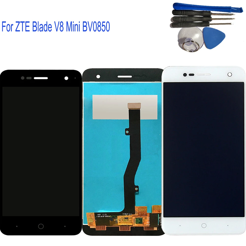 5.0'' New For ZTE BV0850 Blade V8 Mini Full LCD Display Touch Screen Digitizer Assembly Replacement With Tools
5.0'' New For ZTE BV0850 Blade V8 Mini Full LCD Display Touch Screen Digitizer Assembly Replacement With Tools
