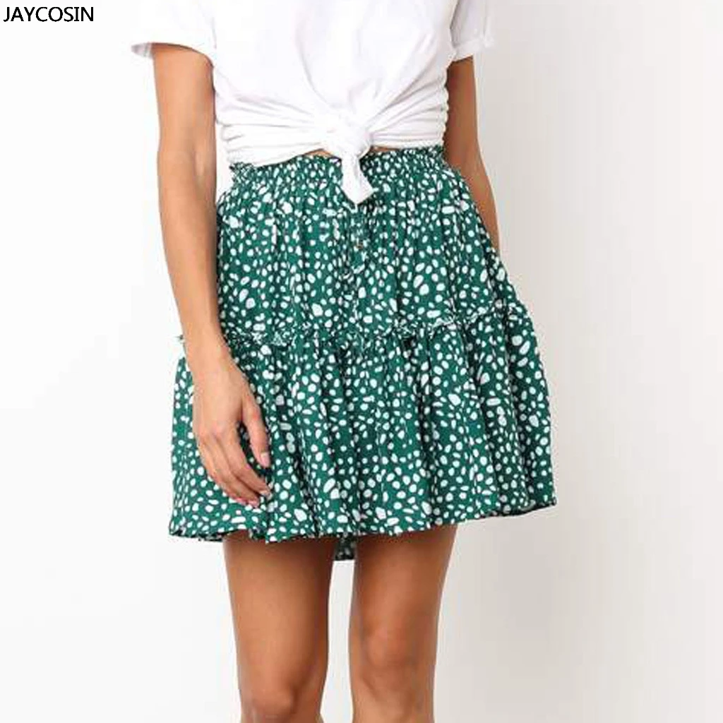 JAYCOSIN Polka Dot Print Skirt NEW Summer Ruffles Elastic Waist Evening Skirt A-Line Womens Pleated Lace Up Women Short Skirt
JAYCOSIN Polka Dot Print Skirt NEW Summer Ruffles Elastic Waist Evening Skirt A-Line Womens Pleated Lace Up Women Short Skirt