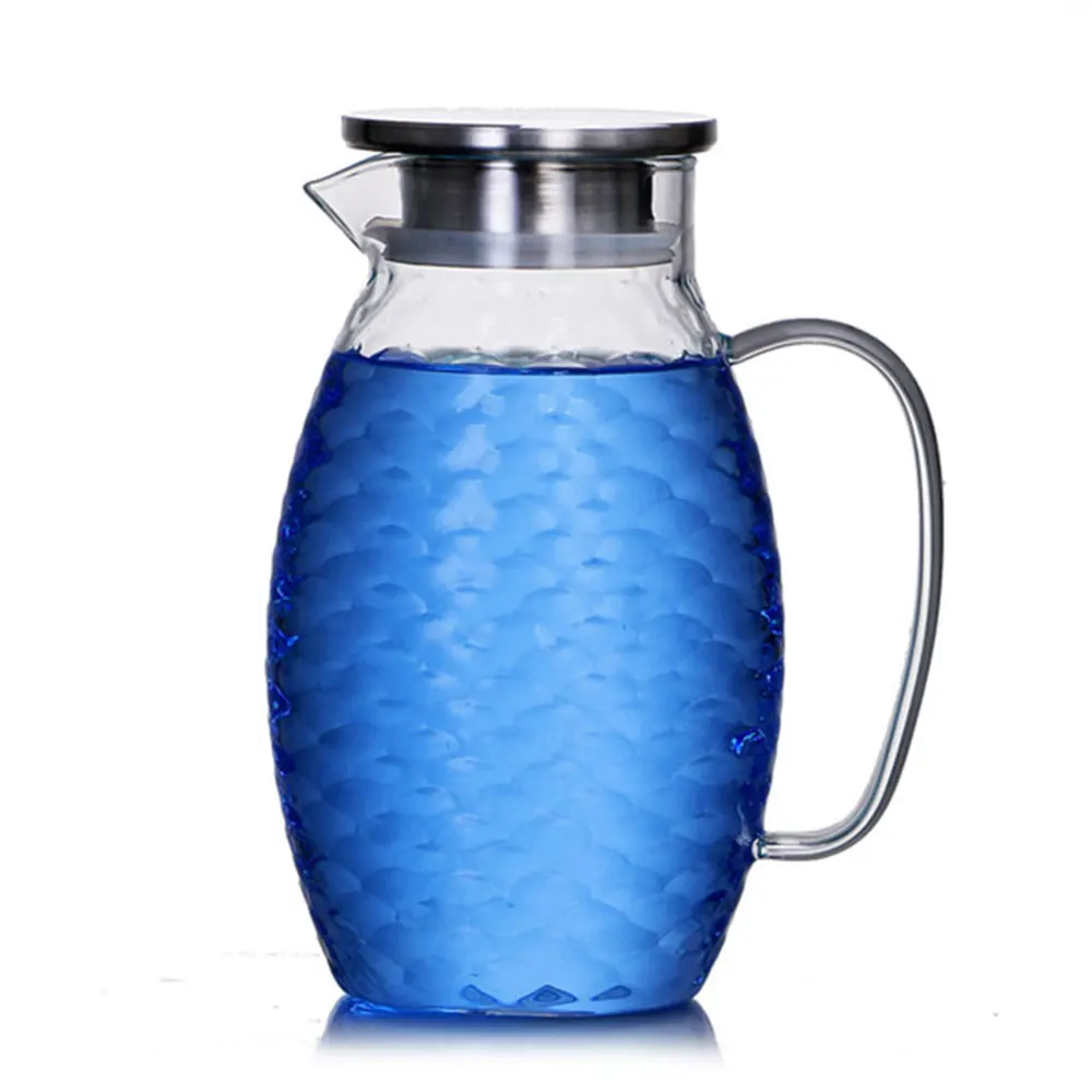 Creative 1.5L Glass Teapot for Fish Scale Teapot Insulated Thermal for Summer Fish Scale Cup Milk Beer Water for Drinks
Creative 1.5L Glass Teapot for Fish Scale Teapot Insulated Thermal for Summer Fish Scale Cup Milk Beer Water for Drinks